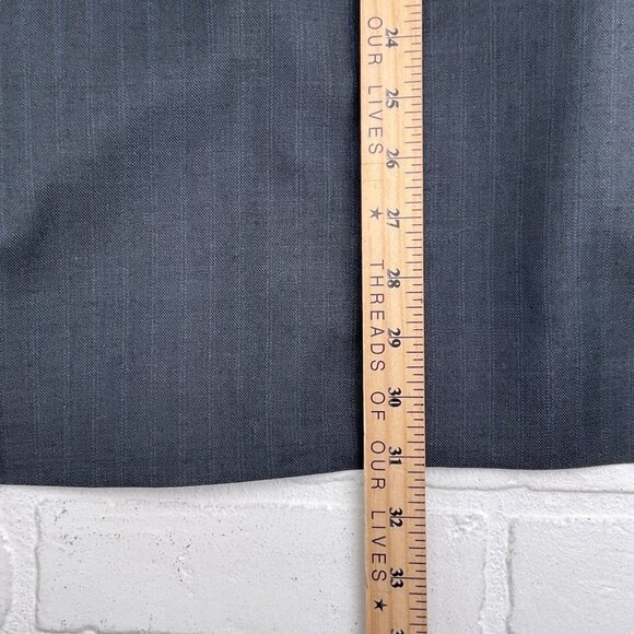 Pierre Cardin‎ Suit Men 42R 34Wx29L Gray Blue Stripe Wool South Africa Classic - Picture 12 of 16